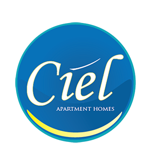 This company logo represents Ciel Apartment Homes online rental coupon.